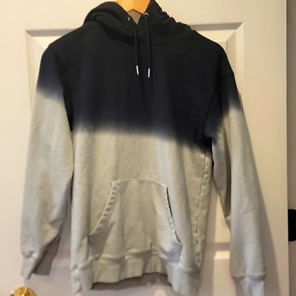 Original Use Hoodie, Black Gray Ombre, Size Small